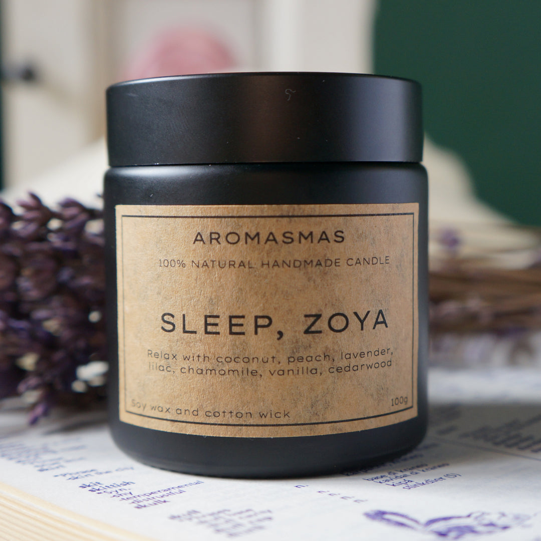 SLEEP, ZOYA Handmade Vegan Soy Wax Candle