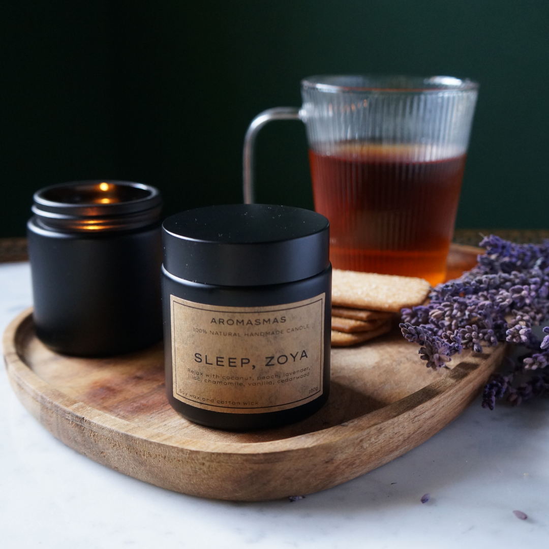 SLEEP, ZOYA Handmade Vegan Soy Wax Candle